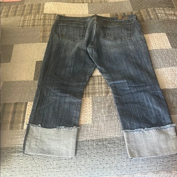 Kut from the Kloth Blue Cropped Ankle Jeans - Picture 3 of 3